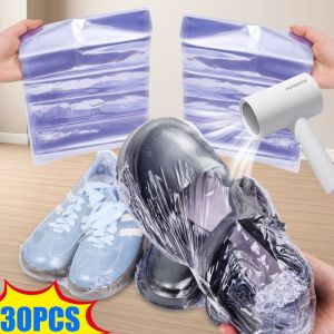 30PCS PVC Heat Shrink Wrap Film Bag Sealing Film Dust-Proof Anti-Oxidation Plastic Sealing Shrink Film Household Vacuum Storage Bag Suitable for Shoes Furniture