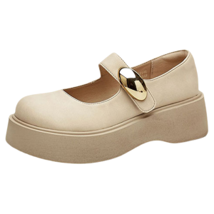 Daphne | Thick-soled Dress Pairing Leather Shoes