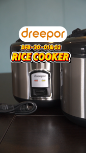 Dreepor 3 / 4 Liter Rice Cooker with Steamer and Keep-Warm Function Non-stick rice cooker