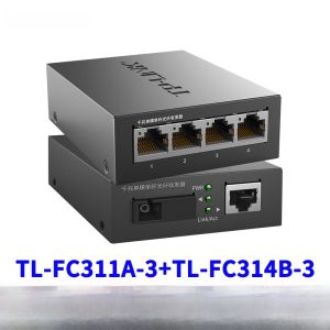 TP-LINK TL-FC311A-3 plus TL-FC314B-3 ชุดไฟเบอร์เดี่ยวกิกะบิตออปติคัลและตัวแปลงไฟฟ้าการตรวจสอบเครือข่ายคู่สองทิศทางทางไกล