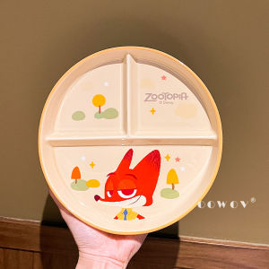 Children Lightweight Fat Reduction Ceramics Divided Dinner Plate