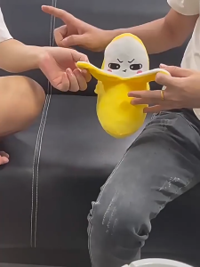 Cartoon Fruit Metronome Plushies - Touching body Response Musical Sensory Toys