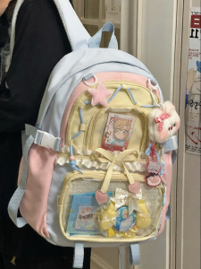 KDMILD | Cute Student Backpack for Middle and High School Girls Large Capacity