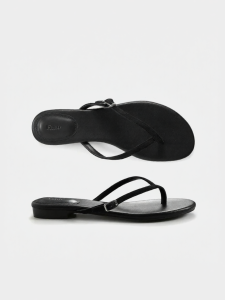 Minimalist Thin Strap Adjustable Buckle Soft Padded Flat Sandals