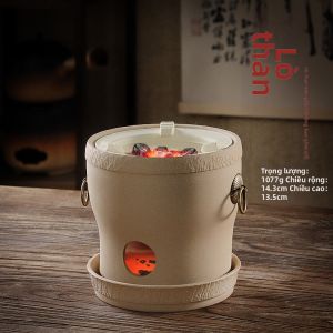 MIANXIAOCHENG | Bộ Nồi Đun Sứ Trắng Không Men