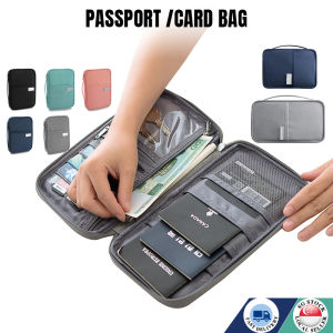 🇸🇬Passport Bag Passport Holders Travel Document Package Card Holder Bag Travel Document Storage Bag Passport Pouch Card holder Travel Wallets