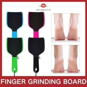 ที่ขัดเท้าแบบสองด้านสไตล์ธรรมชาติช่วยขจัดแคลลัสผิวหนังที่ตายแล้วทำให้ได้ผลลัพธ์ที่รวดเร็วส้นเท้าแตกเรียบเนียน