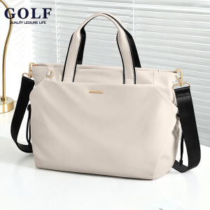 GOLF QUALITY Fashionable Womens Shoulder Bag 14.4 inch Laptop Large Capacity Handbag Multi Pocket Tote Bag Nylon Waterproof Commuter Handbag 2025 New Style Shoulder Bag
