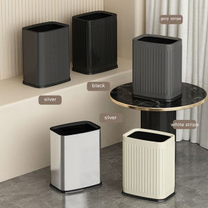 8L/15L Stainless steel trash canlarge kitchen trahs canbathroom garbage can without lid