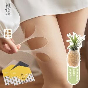 Internet Celebrity Magical Silk Stockings Stockings Female Thin Snagging Resistant Arbitrary Cut Light Leg Supernatural Handy Gadget Flesh Color Spring and Summer