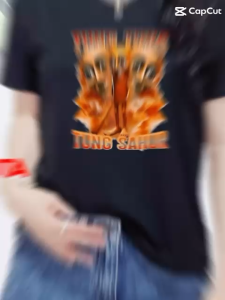 atasan wanita lengan pende kgambar digital dtf tung tung tung sahur baju wanita tshirt pakaian gambar vilar