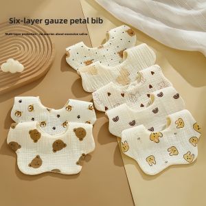 Infant Bib 6 Layers Cotton Gauze