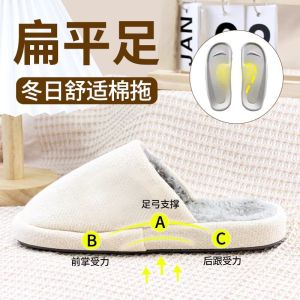 Giày Bệt Cotton Hỗ Trợ Gót Chân Cho Nam Và Nữ Mùa Đông Chống Trượt Chống Mùi Đế Phẳng Giày Bệt Cotton Thường Ngày