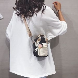 Túi Đeo Chéo Mini Nhẹ Bằng Vải Cho Nữ Túi Đeo Vai Đơn Túi Đựng Điện Thoại Di Động Túi Đeo Chéo Phong Cách Hàn Quốc Túi Vuông Nhỏ