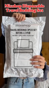 mixshop Disposable Travel Bedsheet Set/Quilt Hotel Sheets/Pillow Case [SG READY STOCK]