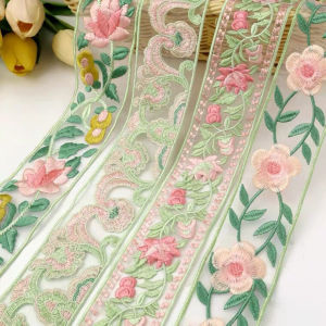 Phụ Kiện May Vá DIY Hoa Ren Viền Cửa Sổ Cổ Áo Váy Hanfu Viền Voan Viền Ren Phong Cách Tươi Mới Dày Dặn Thêu Ba Chiều