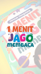 Buku 1 Menit Pintar Baca Tanpa Dieja - Metode Mengulang 1 Menit Jago Lancar Pintar Belajar Membaca Tanpa Dieja Anak 3 tahun tk paud