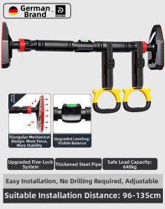 REXUELONG | Indoor No-Drilling Wall Pull-Up Bar