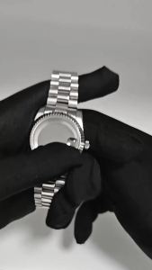 RICHUS Watch Case 36mm 39mm Silver Stainless Steel Watch Case Fit NH35 NH36 ETA2824 ST2130 PT5000 Miyota8215 DG3804 Movement