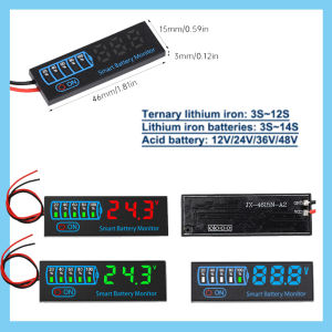 Intelligent Lithium Battery DC 7-55V Display Battery Level Indicator 12V/24V/36V/48V Universal Battery Charge Indicator Board