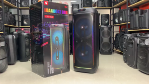 Bts.Shop KTS-1939 Bluetooth Karaoke Portable Speaker RGB dazzling lights with 2 microphone