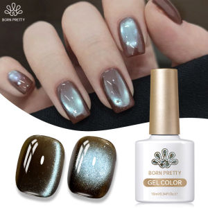 BORN PRETTY 10ml Mint Chocolate Colored Cat Eyes Gel ultra Shine Soak Off UV Gel Nail Art Varnish