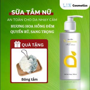 Sữa tắm nữ Vnaturecare hương nước hoa thơm lâu giúp dưỡng trắng da toàn thân hương hoa hồng sang trọng 190ml/ chai
