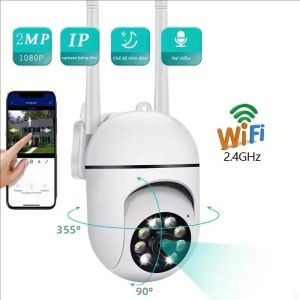 Camera An Ninh IP WIFI Ngoài Trời A7 1080P PTZ Không Dây CCTV Với Zoom Kỹ Thuật Số 4X Camera Giám Sát Mạng Có Âm Thanh