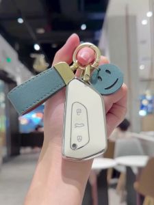 TPU Car Key Case Cover for VW Volkswagen Skoda Octavia A8 SEAT Golf 8 MK8 ID.3 ID.4 Cupra Leon MK4 2020 2021 Formentor Tarraco