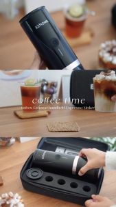 [New Color] EZhome Handheld Espresso Maker Pro EL07 เครื่องชงกาแฟแบบพกพารุ่นโปร เครื่องชงกาแฟแบบแคปซูลและกาแฟบด ล้างง่าย