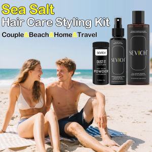 3 In 1 Sea Salt Hair Styling Spray Non Greasy Hair Volumizing Shampoo Oil Control Long-Lasting Instant Volume Hair Fluffy Powder