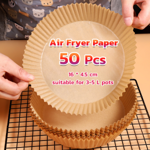 MaxPlus 50PCS Air Fryer Paper Liner: A Non-Stick Oil-proof Solution