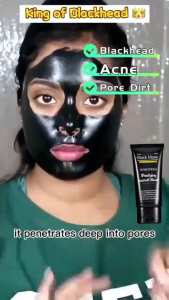 ✨【LYDIMOON】Bamboo Charcoal Tear-off Black Mask Blackhead Removal Mask Deep Pore Cleansing Skintific Ance Treatment 60g