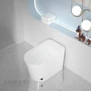 The built-in water tank of the smart toilet has no water pressure limit and is intelligently sensed