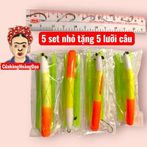 bộ 5 set câu đã tóm sẵnphao lưỡichìdây câu thẻo cá rô cá sặc cá trê v..v