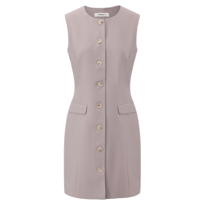 Easy Care Sleeveless Waist Slimming Short Vest Dress