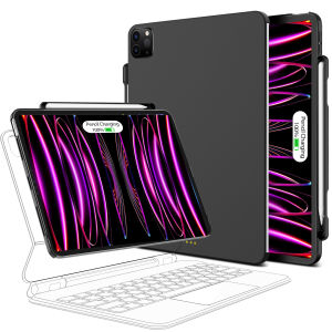GOOJODOQ | Magnetic Case for iPad Pro 11 2024 Air 4 5 iPad Pro 13 M4 12.9 6th 5th 4th 3rd Gen Magic Keyboard Compatible Case Pencil Holder
