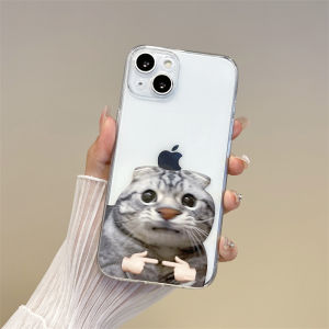 Creative Finger Cat Silicone Phone Case for  14Promax 13 12Mini 11 17/Xr 16 Cute Protective Cover Anti-Fall for  7 8Plus 15U