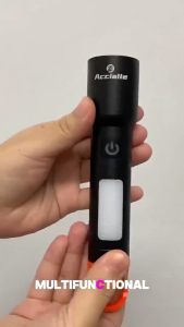 Portable Rechargeable Flashlight Waterproof LED Torch Zoomable Handheld Flashlight for Hiking & Emergency 1200 mah