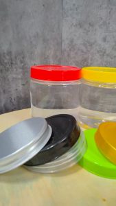 Combo 12 Hũ Nhựa PET 500ml Cổ Rộng 86mm – Kèm Nắp Nhôm Nắp Nhựa | Hũ Trong Suốt Cứng Cáp Đựng Thực Phẩm An Toàn