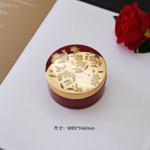 High-End Miniature Lacquerware Jewelry Box Elegant Small Sized Japanese Style Non-Essential Handcraft Decorative Storage Case