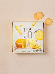 Sea Salt Potato Flavor Thin Biscuits Snacks Non-Fried Independent Small Packaging Korean Import Thin Crispy Biscuits 80g