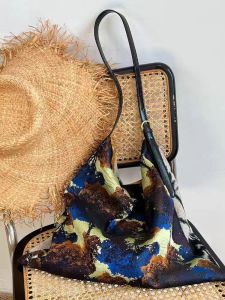 French Relaxing Vintage Fashion Mystical Forest Oil Painting Print Double-Sided Single-Shoulder Casual Backpack Tote Womens Bag