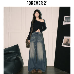 American Style High Waist Wide Leg Jeans Womens Design Sensation Retro Blue Straight Tube Floor-Length Pants