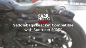 Motorcycle Saddlebag Side Bracket Guard Support Kit for Sportster S 1250 SS1250 RH1250 2021-2023 Sportster Saddlebag Accessories