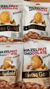 Swiss Gold Hazelnut Biscuit - Biskuit Hazelnut Milk White Chocolate Biskuit Hazelnut Cokelat Putih Camilan Cokelat Dan Hazelnut - Lazada
