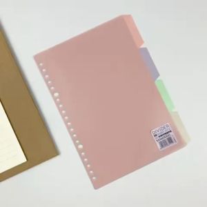 SAMOYED DVBN-11 Pembatas / Divider / Index Pastel untuk Binder Note / Loose Leaf A5