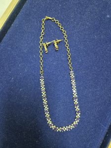 Purple Neckset With Earrings - Premium Quality Jewelry & Accessories For Festive