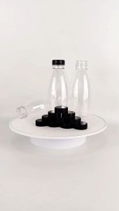 Botol Plastik Cantik 350 ml / botol jus bulat 350ml short neck PET Set 100 pcs & 200 Pcs