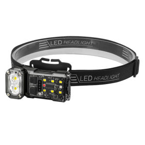 BORUIT Di Động Móc Khóa Đèn Pha LED Đèn Pin Có Thể Sạc Nắp Kẹp Đèn Cho Câu Cá Ngoài Trời Cắm Trại Làm Việc Chống Nước 800LM